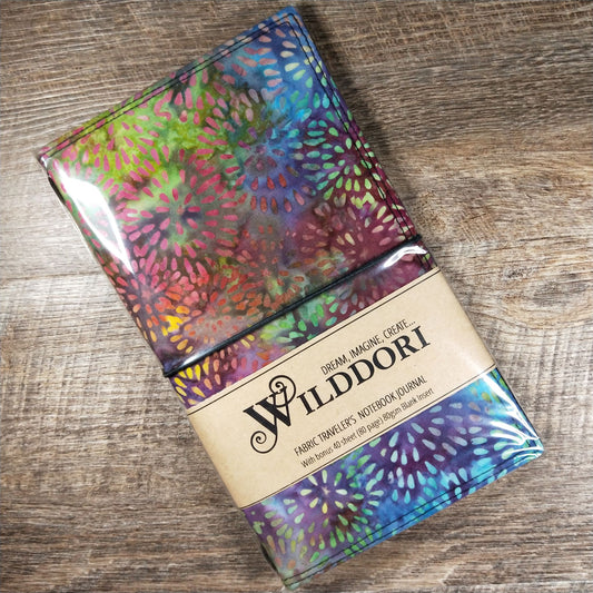 Wilddori Batik Fireworks Traveler's Notebook Cover