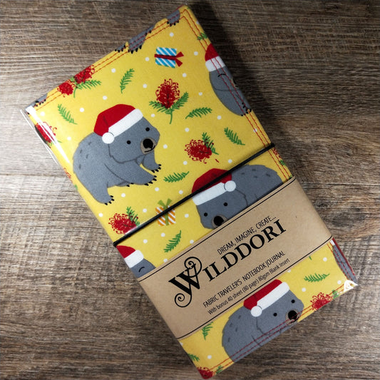 Wilddori Traveler's Notebook Cover Christmas Wombat