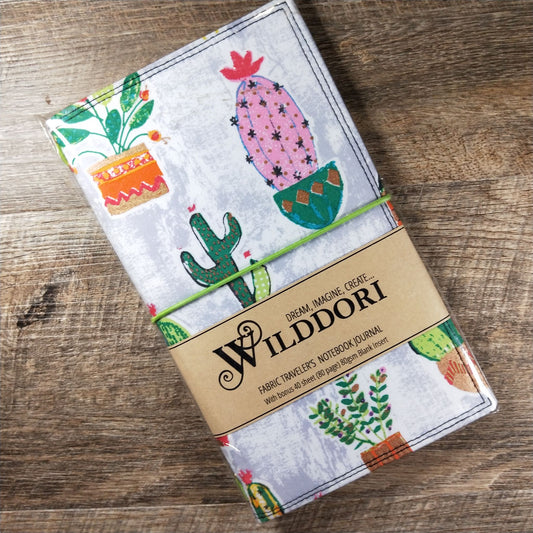 Wilddori Traveler's Notebook Cover Pink Cactus