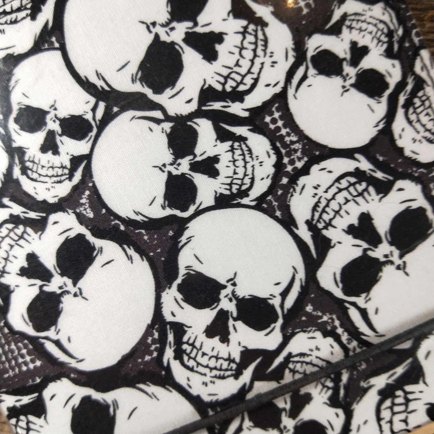 Wilddori Black and White Skulls Traveler's Notebook Cover