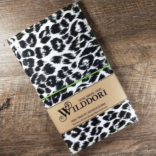Wilddori Black and White Leopard Traveler's Notebook Cover