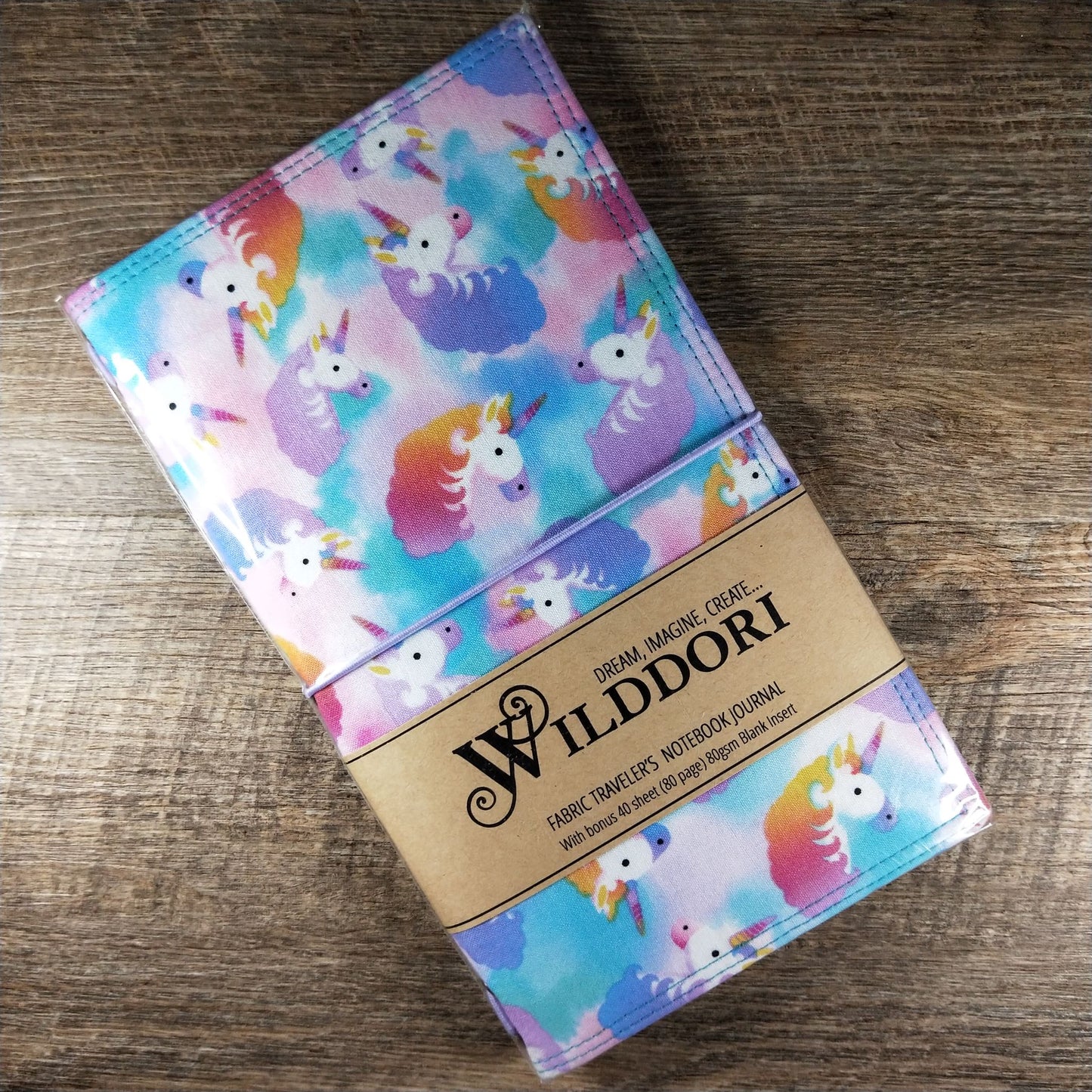 Wilddori Traveler's Notebook Cover Pastel Unicorn